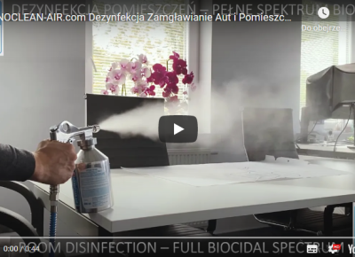 NANOCLEAN AIR Dezynfekcja Zamgławianie Disinfection Fogging, Budynki, Pojazdy, Vehicles, Buildings